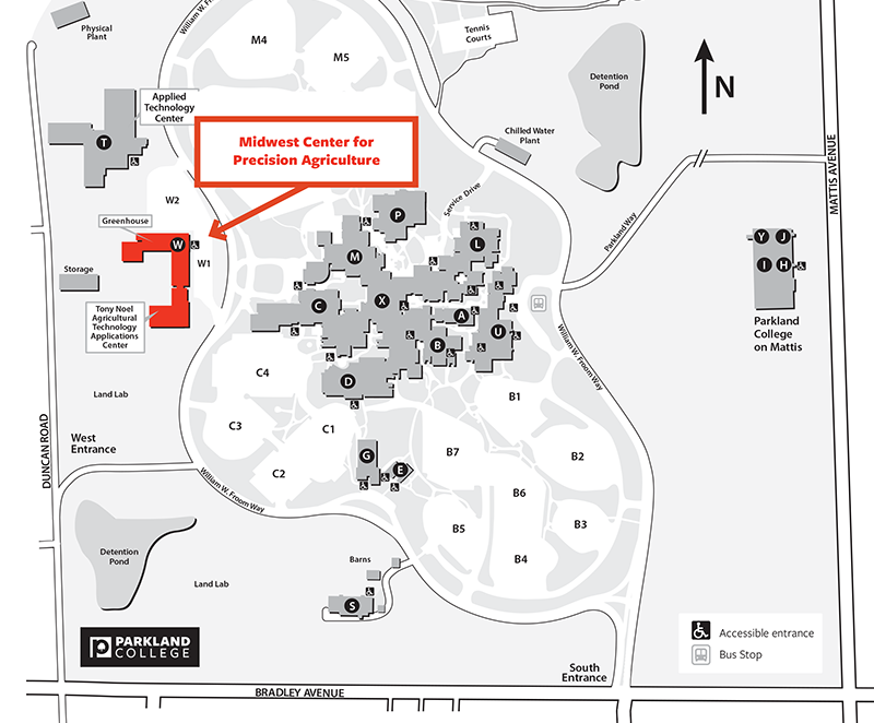 Midwest Center for Precision Ag Map